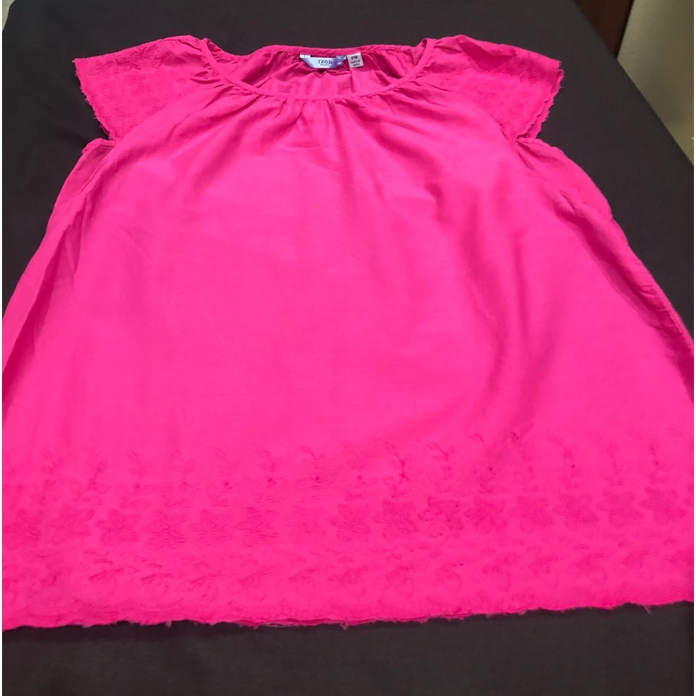 Izod Petite Short Sleeve Top Size Petite Medium